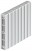 Биметаллический радиатор RIFAR SUPReMO VENTIL 500 SVR 4 секции нижнее правое подключение (белый RAL 9016)