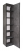 Пенал Brevita Rock 35 подвесной, бетон тёмно-серый, правый