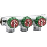 SMB-6850-341203 STOUT Коллектор регулирующий 3/4", 3 отвода 1/2" &mdash; 