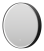 Зеркало Brevita Pluto 60 круглое сенсор на зеркале, черный