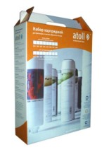 Набор картриджей Аtoll 303 — Набор содержит картриджи для префильтров A-313E (p-5, gac-10, epm-10)