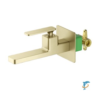 Смеситель для раковины встроенный Timo Torne 4372/17SM золото матовое (4372/17SM)