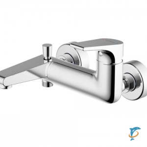 Смеситель для ванны c коротким изливом Bravat Vega  (F6119177CP-01)