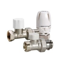 Термостатический комплект прямой LUXOR KT201 1/2&quot; —  Блистер термостатический комплект прямой (LUXOR TT211, LUXOR RD201 1/2", LUXOR DD121 1/2")