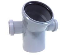 Отвод канализационный 110-50-45 с 2-мя выходами на Ф50 ( Политек)  — Отвод канализационный 110-50-45 с 2-мя выходами на Ф50 ( Политек)