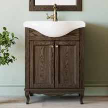 Тумба с раковиной ValenHouse Эллина 65 кальяри, фурнитура бронза — 