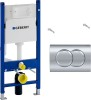 Инсталляция Geberit Duofix для подвесного унитаза, со смывным бачком Delta, смывная клавиша Delta01, хром глянец (458.149.21.1) Инсталляция Geberit Duofix для подвесного унитаза, со смывным бачком Delta, смывная клавиша Delta01, хром глянец (458.149.21.1) —