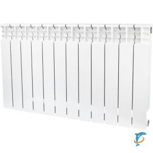 Биметаллический радиатор STOUT Space 500 12 секции нижнее правое подключение  (SRB-0320-050012)