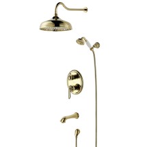 Смеситель встраиваемый Lemark Brava LM4722G для ванны и душа, встраиваемый — 