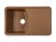 Мойка Rossinka RS76-47SW-Beige  для кухни из исскуственного камня квадратная, с крылом, реверсивная, с сифоном