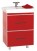 Тумба для комплекта Misty Гранд Lux 70 с 2-мя ящиками красная Croco
