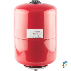 Stout Расширительный бак на отопление 18 л. (цвет красный)  (STH-0004-000018)
