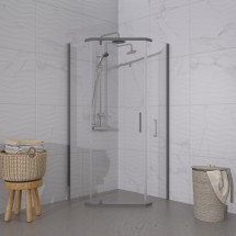 Душевая Ширма Тритон Дека-Графит 100х100 — 