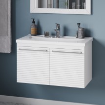 Тумба с раковиной Brevita Catania 80 подвесная — 