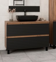 Тумба с раковиной Brevita Dakota 100 напольная с 2 ящиками — 