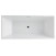 Ванна акриловая Azario MODERN 1500x750x580 отдельностоящая, в комплекте с сифоном и металлической рамой (AZ-6601-15075)