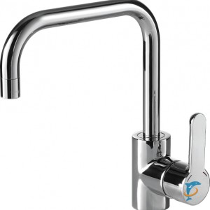 Смеситель для кухни Bravat Stream с высоким поворотным изливом  (F73783C-1A)