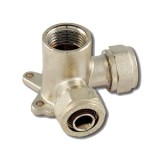 Водорозетка В проходная трехплоскостная 16х1/2х16 Tiemme серии 1626 — Предназначены для соединения металлопластиковой трубы с резьбовыми фитингами и/или трубами