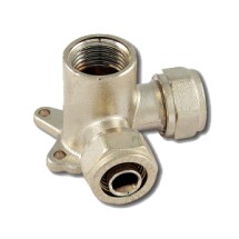 Водорозетка В проходная трехплоскостная 16х1/2х16 Tiemme серии 1626 — Предназначены для соединения металлопластиковой трубы с резьбовыми фитингами и/или трубами