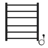 Полотенцесушитель электрический AZARIO PARMA 500/600 6 секций, диммер справа, черный (AZ10856B) — Водяной полотенцесушитель «Тренто» 446/1400 Terminus Benetto 9 перекладин