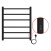 Полотенцесушитель электрический AZARIO PARMA 500/600 6 секций, диммер справа, черный (AZ10856B)