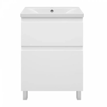 Тумба с раковиной Misty Лаки 60 (белая) — 