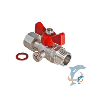 Кран шаровый VALTEC VT.806 1/2 - 1/4 для подключения манометра (VT.806.N.0402)