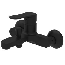 Смеситель для ванны и душа Azario ELVIS с ручным душем, керамический картридж, чёрный (AZ-WWK238155PA) — 