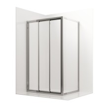 Душевое ограждение Ambassador Forsa 17021101NX-70NX (100х70х195) прямоугольник, хром, стекло прозрачное, раздвижная &mdash; 