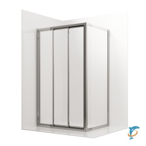 Душевое ограждение Ambassador Forsa 17021101NX-70NX (100х70х195) прямоугольник, хром, стекло прозрачное, раздвижная  (17021101NX-70NX)