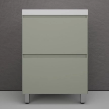 Тумба для комплекта напольная Style Line Манхэттен 60, олива — Тумба с раковиной Style Line Кантри 75 (раковина Infinity-76, Венге) ЛС-00000029 + INF76SLWB01