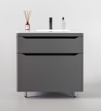 Тумба для комплекта Style Line Марелла 80 напольная, серая, антискрейтч — 