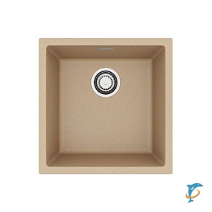 Мойка кухонная Alveus OMNI 20 GRANITAL ARCTIC-G11 450x450x198 с сифоном 1145083 (1150044)