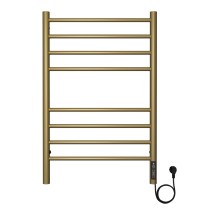 Полотенцесушитель электрический с диммером Terminus Аврора П8 50х80, золото &mdash; Водяной полотенцесушитель «Версаль» бронзовый 500/930 Terminus 4 перекладины