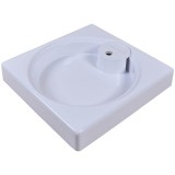 Раковина Stella Polar Аллюр 60х60 для установки над стиральной машиной, цвет белый — 