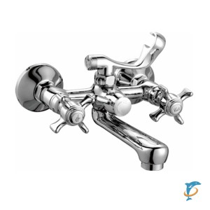 Смеситель для ванны HAIBA HB3024 короткий излив, латунь, хром  (HB3024)