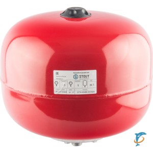Stout Расширительный бак на отопление 24 л. (цвет красный)  (STH-0006-000024)