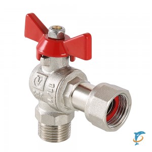 Кран шаровой VALTEC VT.267.N 3/4 угловой с накидной гайкой и наружной резьбой  (VT.267.N.0505)