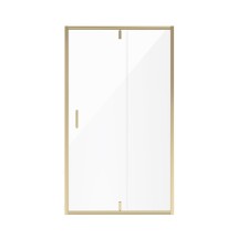 Дверь в нишу Niagara Nova NG-43-12AG (120х195) золото, двери распашные, стекло прозрачное &mdash; 