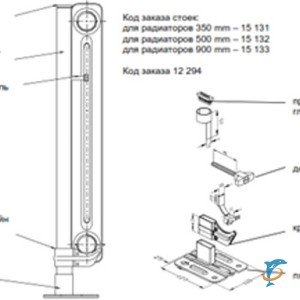 Стойки к комлекту Wemera 7 900mm (15133)
