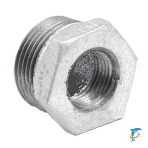 Футорка чугун оцинкованный Ду 32х15 (1 1/4"х1/2")  (Ду 32х15)