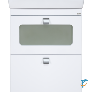 Тумба с раковиной Misty Урал 60 с 2 ящ.  (Э-Ура-01060-0212Я+БП-э000000983)