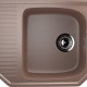 Угловая односекционная мойка с отверстием под смеситель ULGRAN U-109 терракот  (U-109-307)