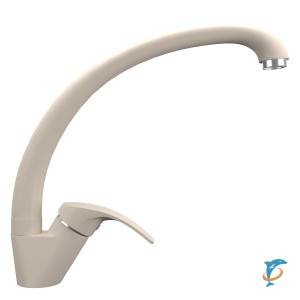 Смеситель для кухонной мойки Ulgran Quartz UQ-007 лён  (UQ-007-02)