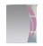 Зеркало со шкафом Мисти (Misty) Каролина 60 левое розовое стекло