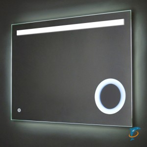 Зеркало AZARIO Лайт 800х600, LED-подсветка с диммером, сенсорный выключатель (ФР-00001377) (ФР-00001377)