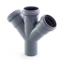 Крестовина канализационная Ф50/50/50/50/ 45* (Политек) — Крестовина канализационная Ф50/50/50/50/ 45* (Политек)