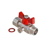 Кран шаровый VALTEC VT.806 1/2 - 3/8 для подключения манометра  — 