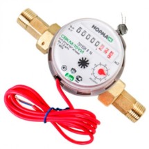 Счётчик для воды НОРМА СВКМ-15 импульсный — Макс. температура воды,°С: 90, Монтажная длина, мм: 80, 