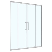 Душевая дверь Loranto 170x190 раздвижная, прозрачное стекло 6 мм, профиль хром (CS-AB04C-170) &mdash; 